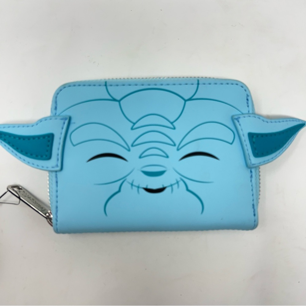 Loungefly Star Wars Yoda Women's Zip Around Blue Wallet Collectible